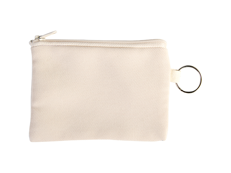 Coin Purse with key-ring Canvas Look