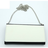 PU Leather Clutch Purse with Removable Chain Strap