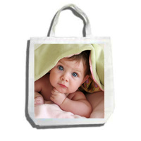 100% White Polyester Tote Bags