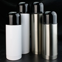 STAINLESS STEEL THERMOS FLASK 500ML WHITE